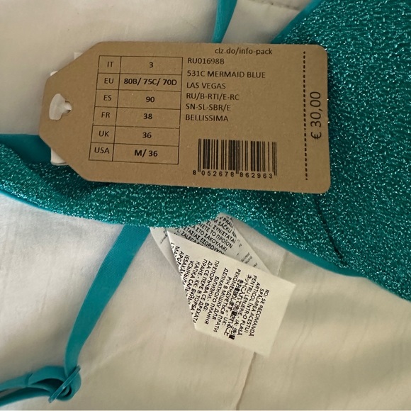 Calzedonia Glitter Bikini Set *NEW WITH TAGS* - Picture 5 of 5